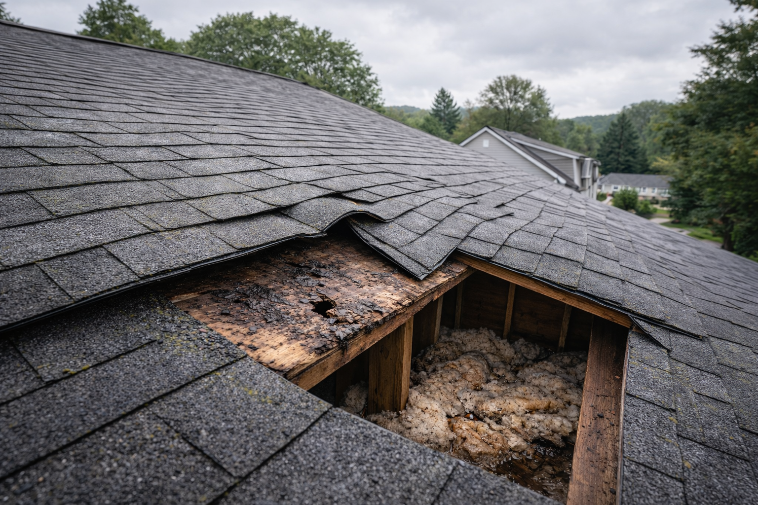 Roof Decking Is Rotting Under the Shingles