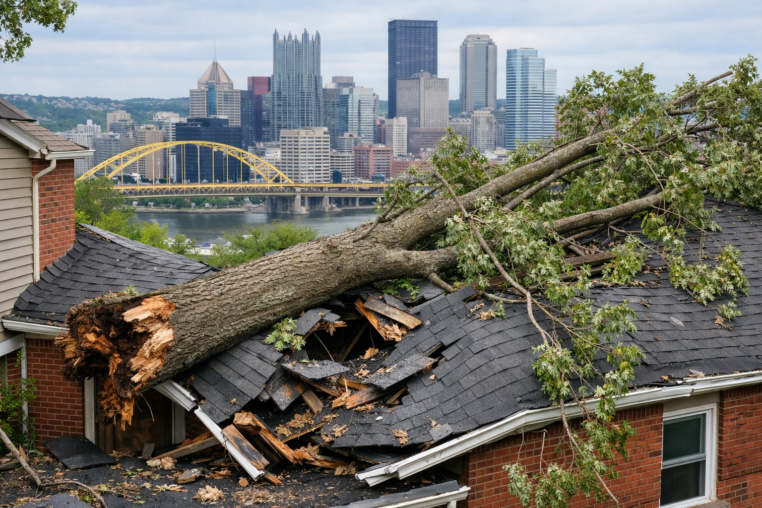 Neighbor's Tree Falls on My Roof